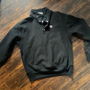Champion Snap Quarter Zip Sweater